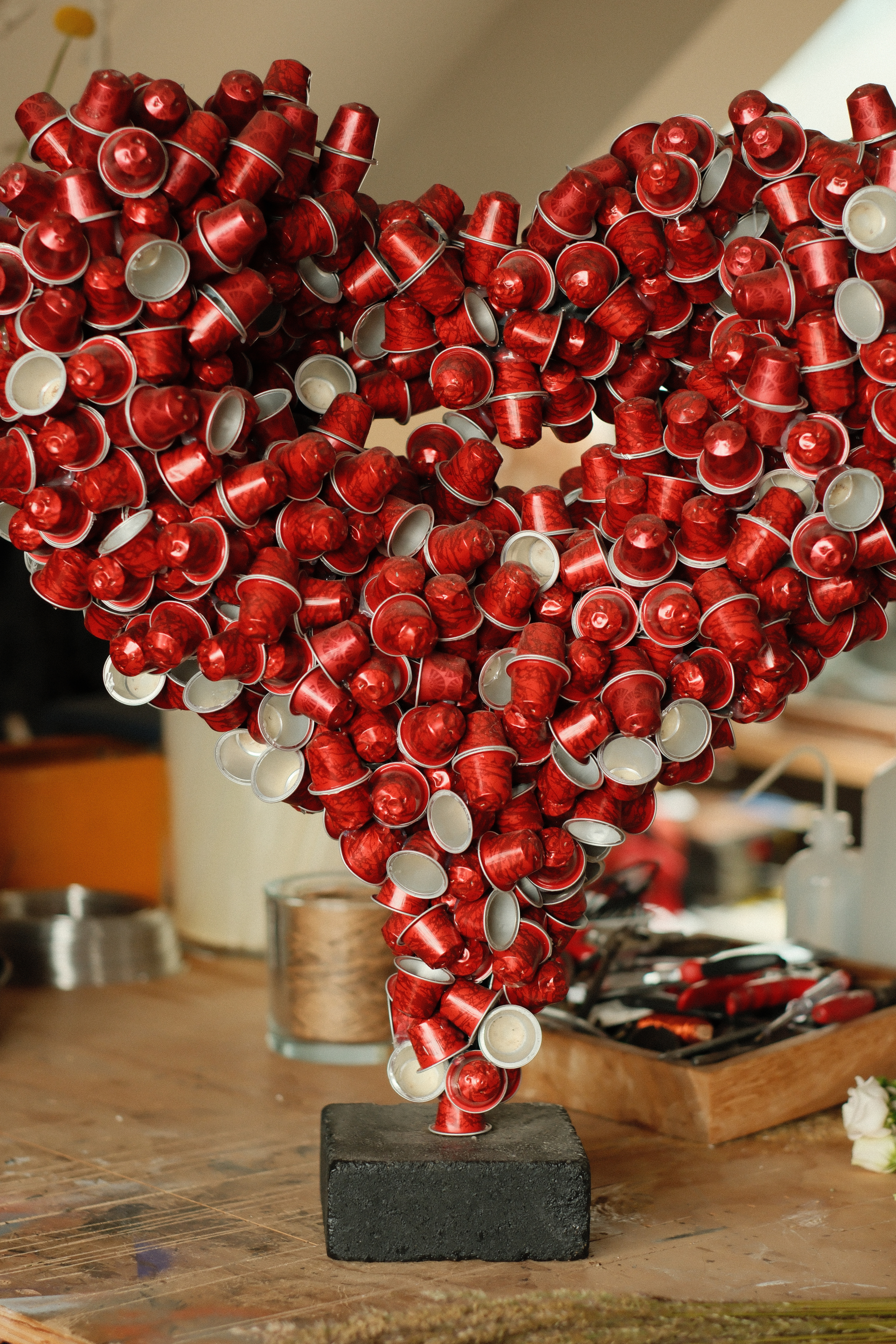 Coffee wreath heart 3